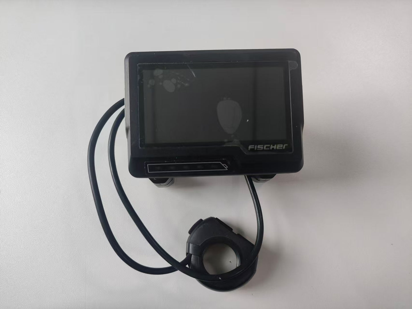 Nulkomma FISCHER LCD display for electric bikes with speedometer and speed control panel, electric bike conversion kit with 6-pin male connector