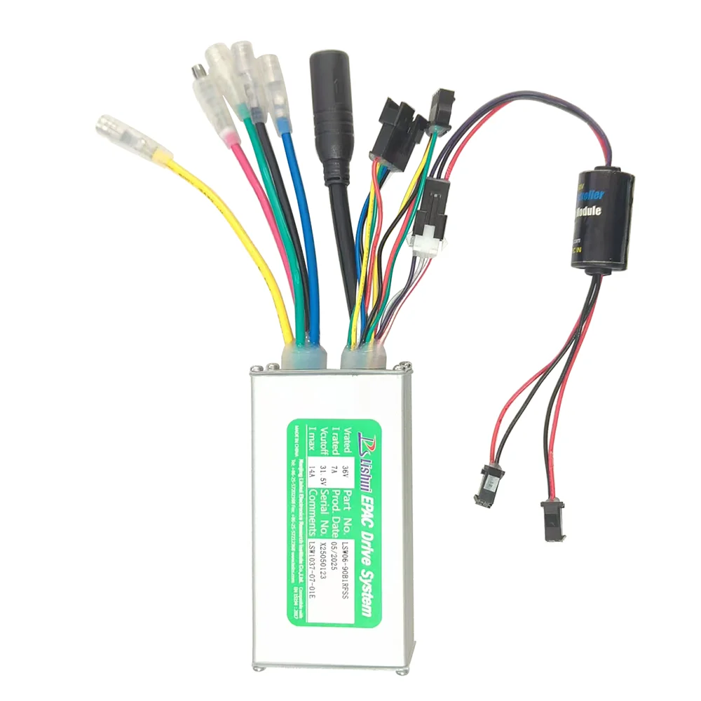 Nulkomma  Electric Bicycle Brushless Motor Controller LSW06-90B1RFSS 36V 14A for Electric Scooters Fat Bike MTB Ebike Speed Controller