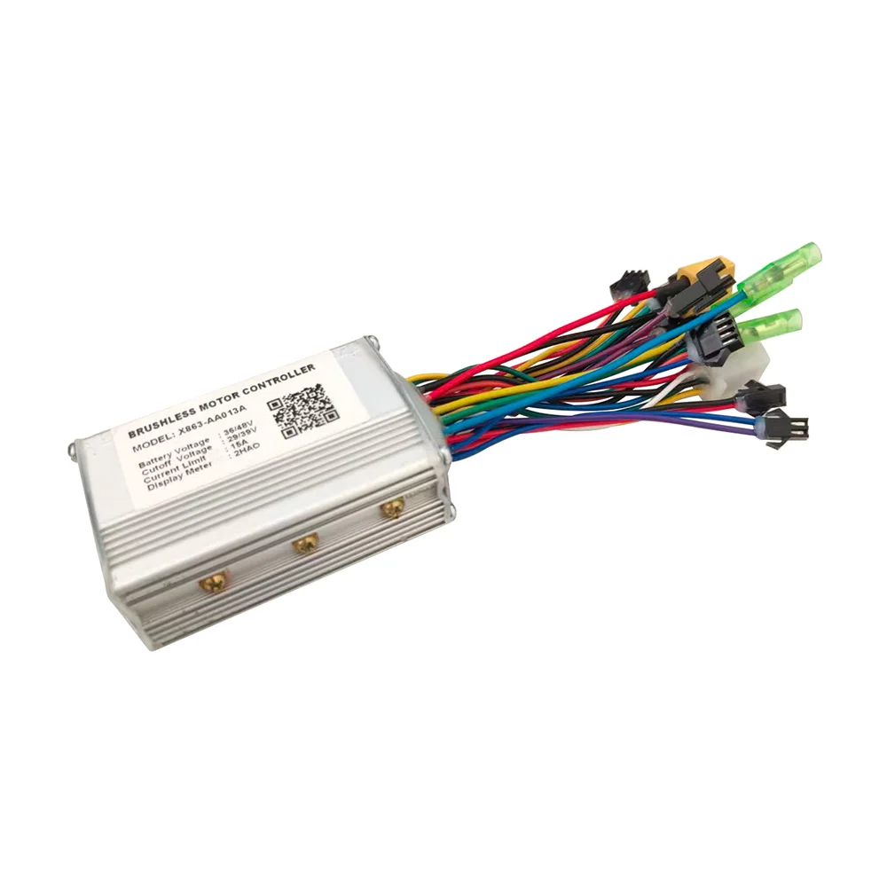 Nulkomma Ebike Brushless Motor Controller X863-AA013A 36V/48V 15A for 2HAO Display Electric Scooters MTB Accessories Speed Controller