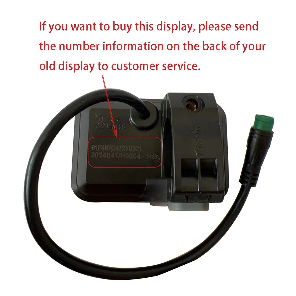 Nulkomma  Yolin-LCD Display Ebike Conversion Kit, Electric Bicycle Speed Meter Controller, Bike Accessories, 36V, 48V, YL61F