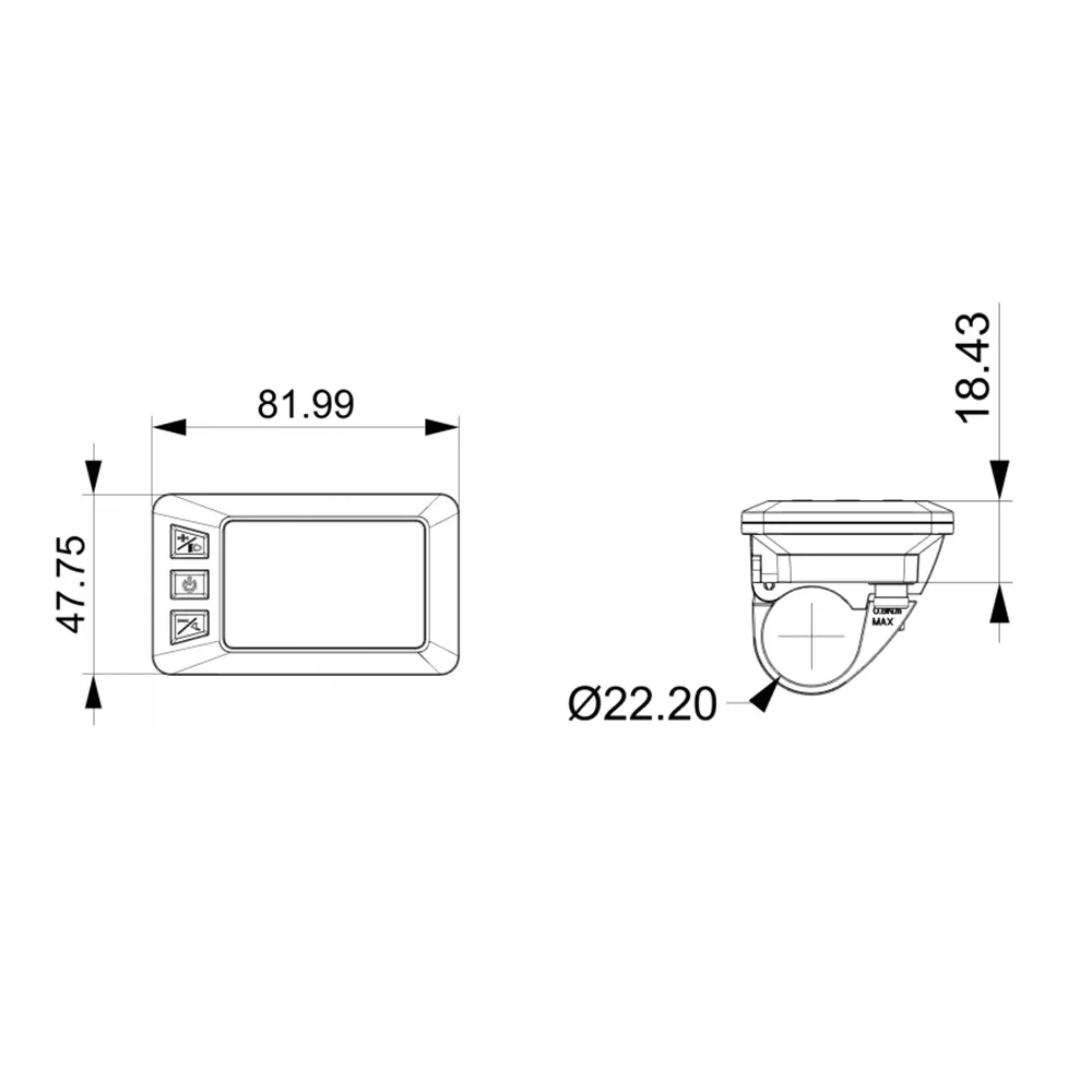 Nulkomma Electric Bike Display Screen Meter KD286 5pin Male Connector USB port 24V 36V 48V Speed Controller Panel For Ebike MTB