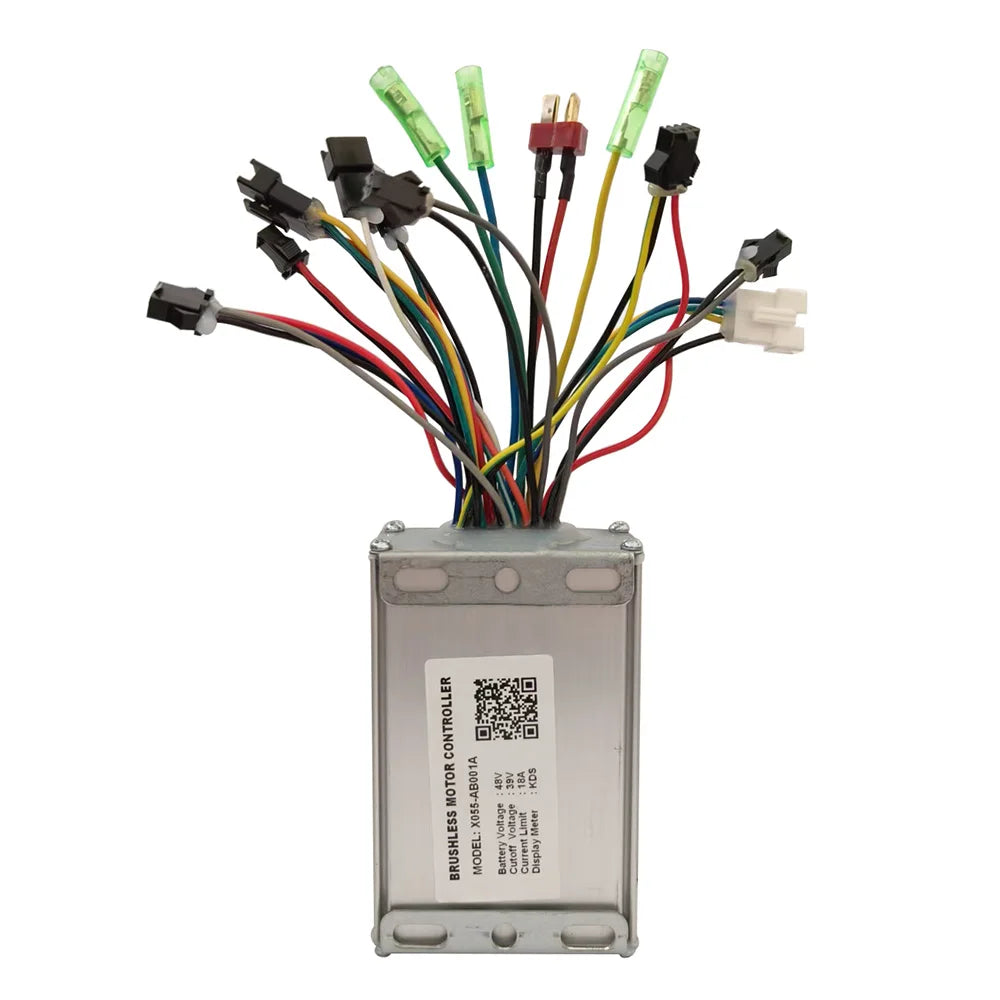 Nulkomma X055-AB001A EBike Brushless Motor Controller 48V 18A E-Bike Parts Mountain Bike Speed Controller For Display Meter KDS