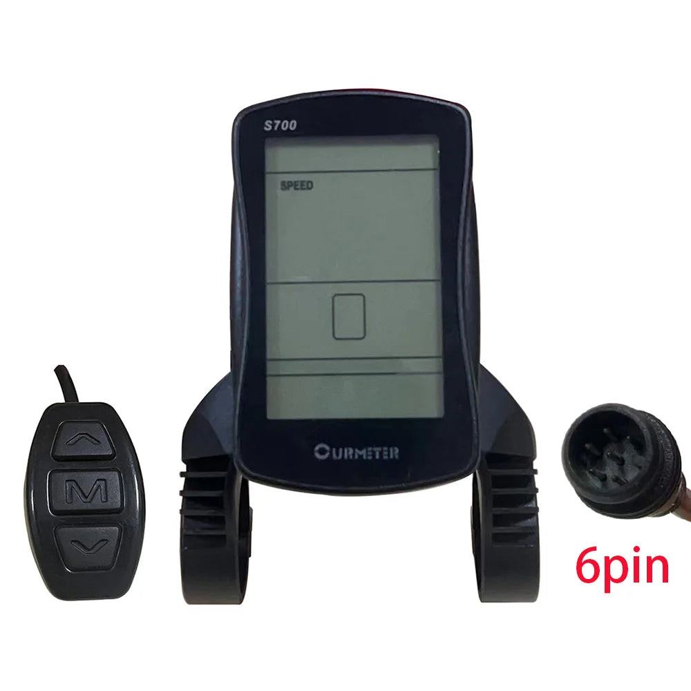Nulkomma S700 Waterproof Connector LCD Display Screen Electric Bicycle Accessories Electric Bicycle Instrument Controller Bicycle Screen