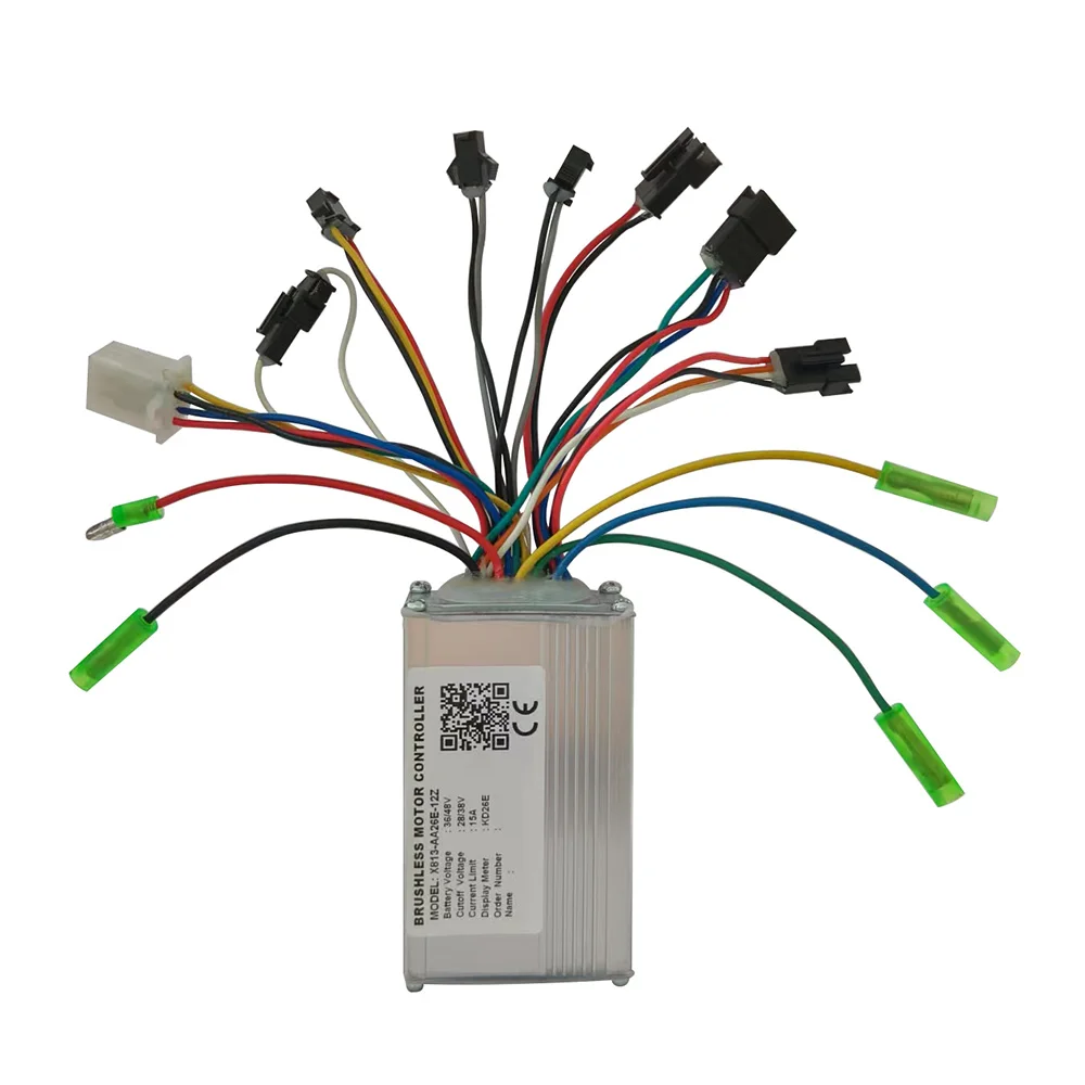 Nulkomma 36V 48V Ebike Brushless Motor Controller X813-AA26E-12Z 15A for KD26E Protocols Electric Scooters MTB Fat Bikes Accessories