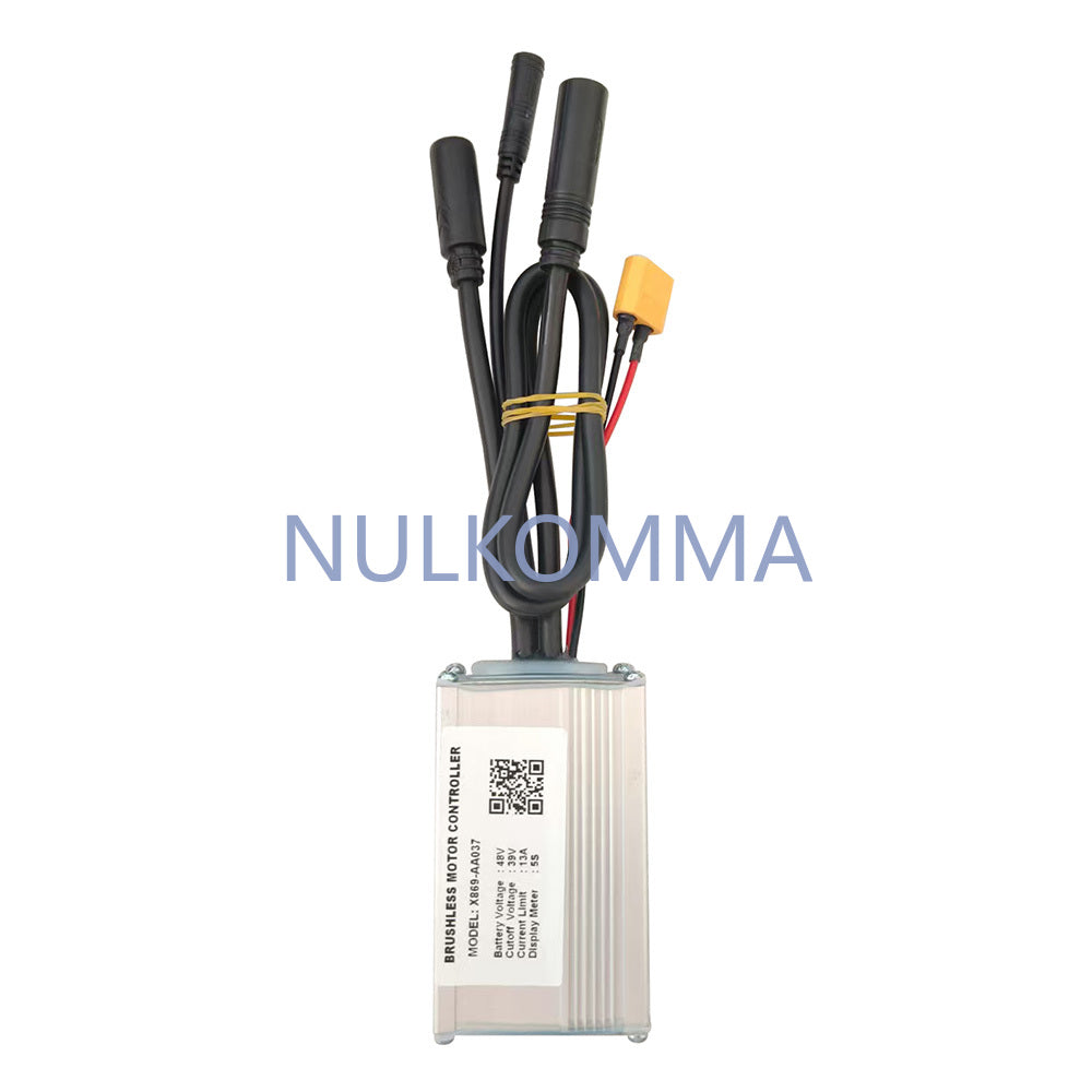NULKOMMA Ebike Brushless Motor Controller X869-AA037 48V13A Electric Bicycle Speed Controller ECU for 5S Protocol Display Screen