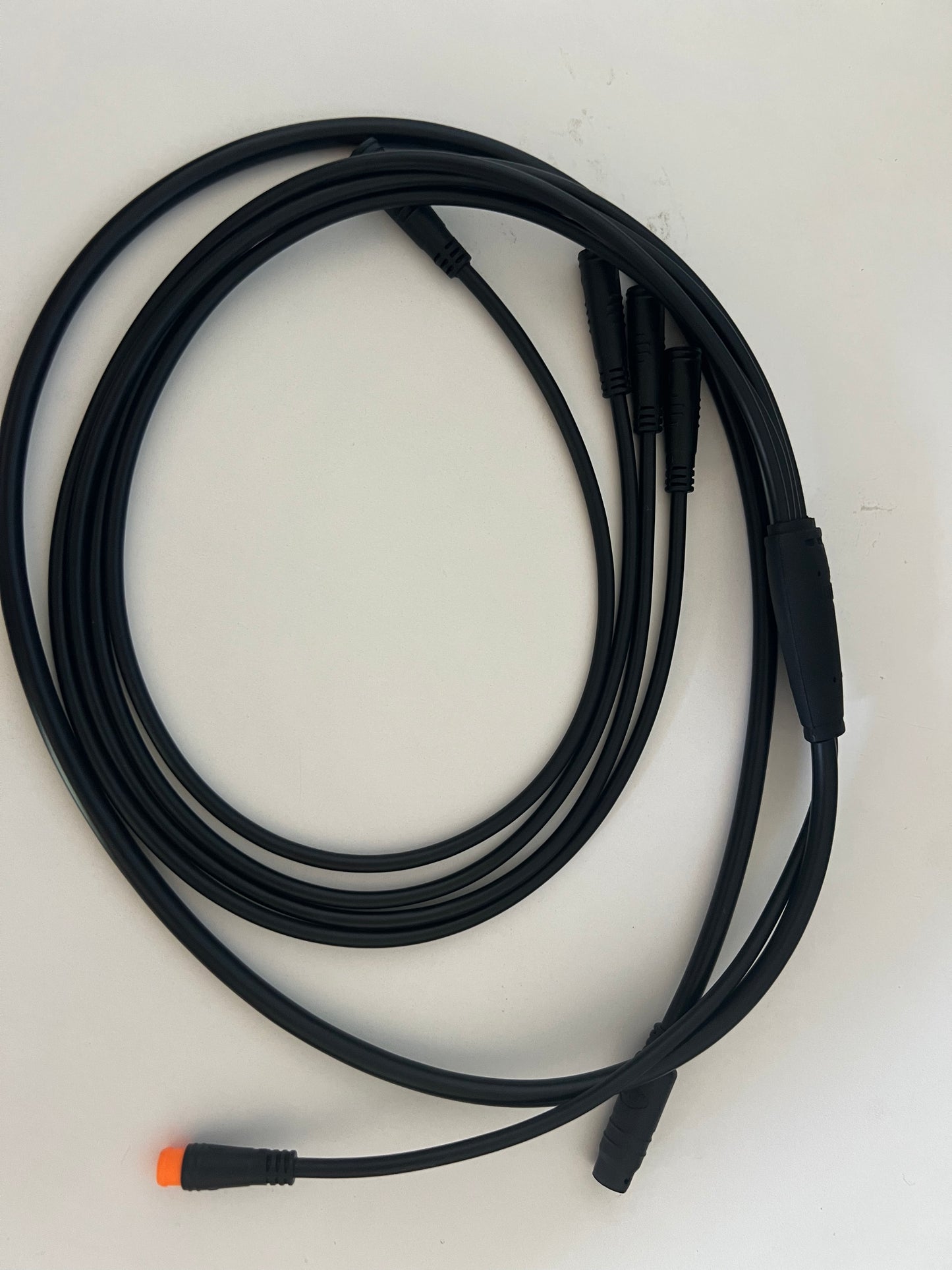 Nulkomma 10Pin EBike 1 to 5 Waterproof Wiring Harness Splitter Cable for MATE ebike Integrated cableJulet Connector Extension Wire for Bafang Mid Drive Motor, Throttle, Brake Lever, Display Connection