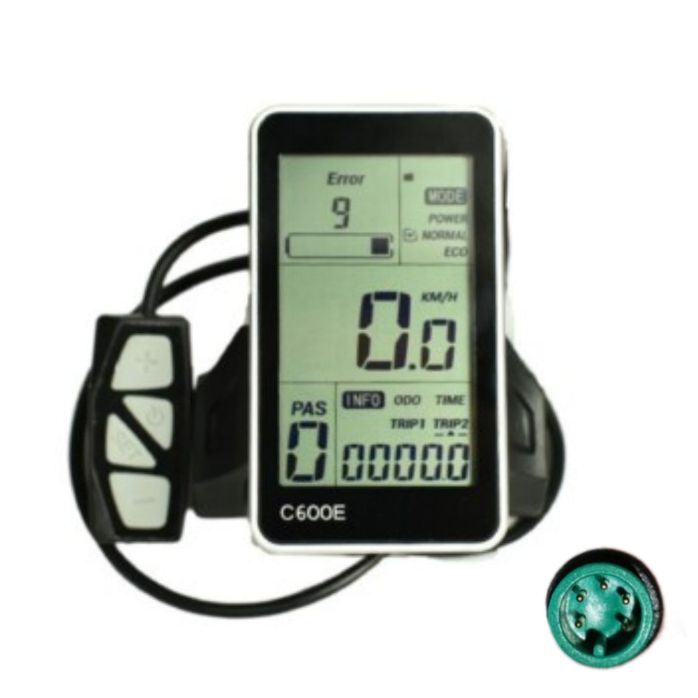 Nulkomma C600E Ebike LCD Display Meter 36V/48V Ebike Conversion Kit