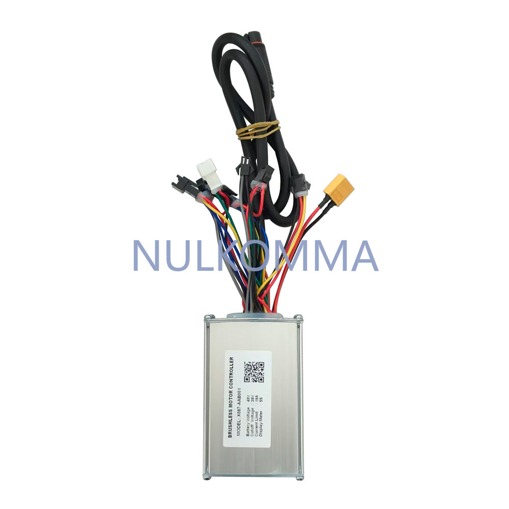 NULKOMMA Ebike Brushless Motor Controller 48V 18A Speed Controller X087-AAB001 5S for Electric Bicycle Scooter Motorcycle