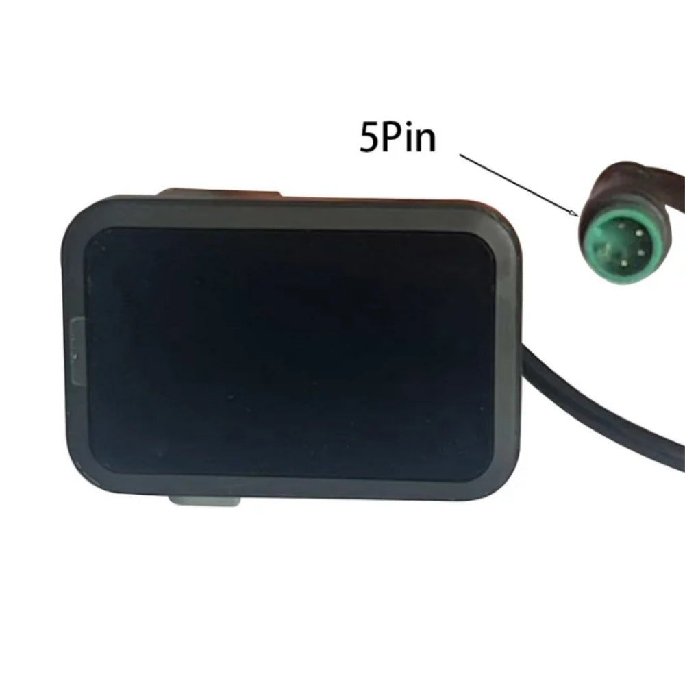 Nulkomma Yolin 61F Ebike LCD Display Meter 36V 48V Ebike Speed Control Panel 5-pin Male Connector