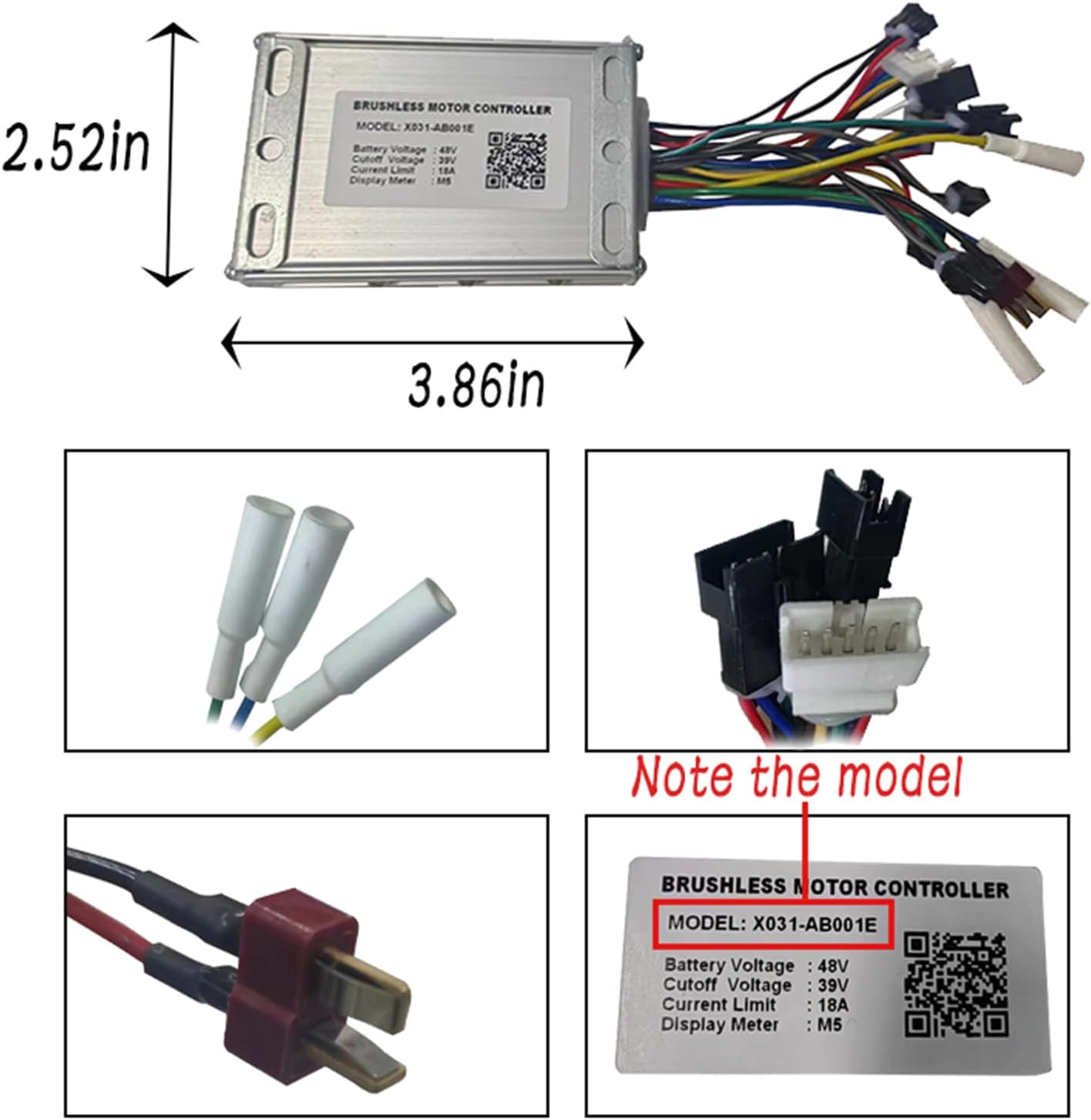 X031-AB001E Brushless Motor Controller 48V 18A