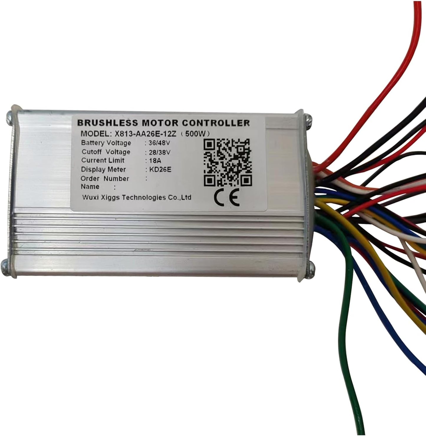 X813-AA26E-12Z(500W) Brushless Motor Controller for Electric Bicycle Display meter KD26E