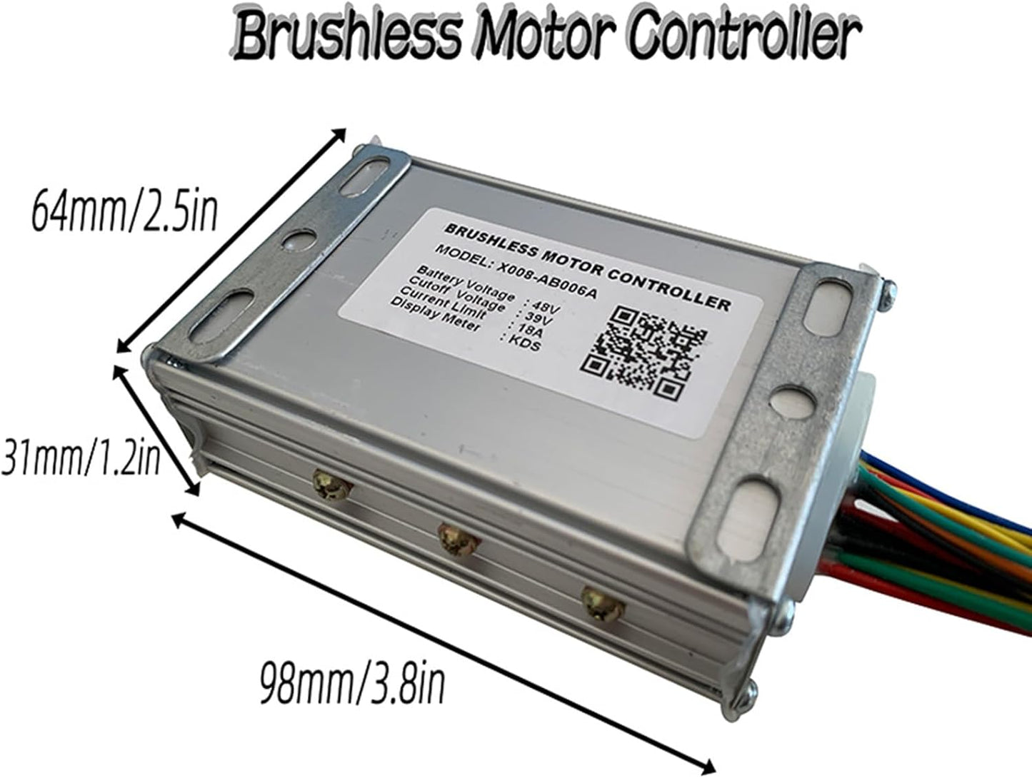 X008-AB006A Electric Bicycle Brushless Motor Controller 48V 18A