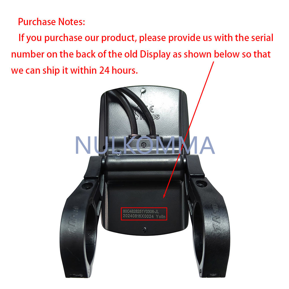 EBike Display Screen Meter YL80C 36V 48V 52V 5Pin Speed Control Panel for ENGWE Bike Fat Tire Controller Yolin Conversion Kit