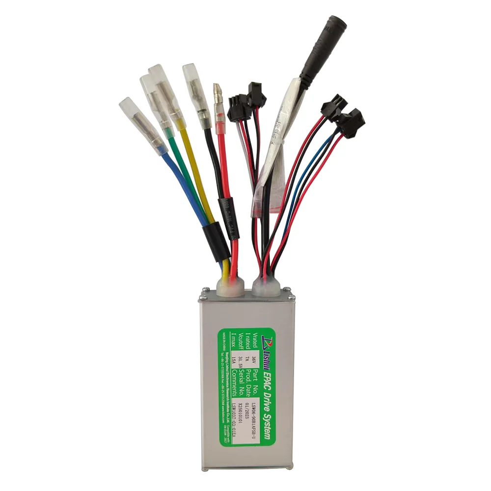 Nulkomma Ebike Brushless Motor Controller LSW06-90B1AFSB-U 36V 15A for Electric Scooters Fat Bike MTB Accessories Speed Controller