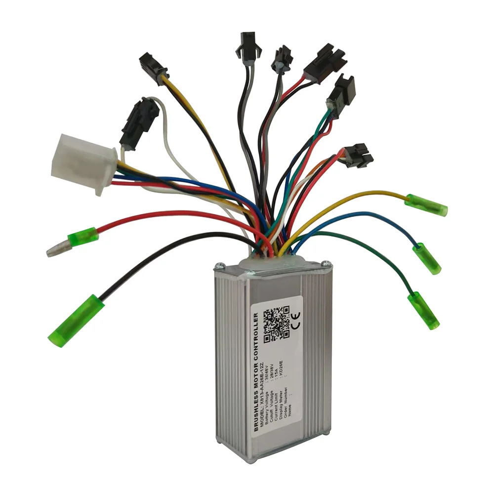 Nulkomma 36V 48V Ebike Brushless Motor Controller X813-AA26E-12Z 15A for KD26E Protocols Electric Scooters MTB Fat Bikes Accessories