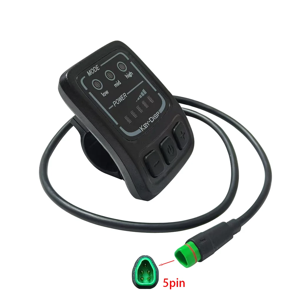 Nulkomma Ebike LED Display KD26E Screen Meter 24V 36V 48V 5pin Waterproof Connector For MTB Fat Bike Accessories