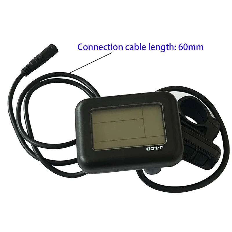 Nulkomma Ebike J-LCD Display 36V for MTB Bicycle Accessories Electric Bike Speed Screen King Meter Ebike display 5-Hole Female connector