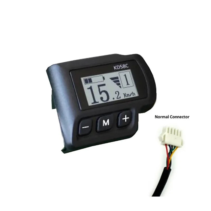 Nulkomma Ebike Display Screen 36V 48V Bike Speed Controller Panel Meter KEY DISP KD58C 5pin UART CAN for Electric Bicycle Accessories