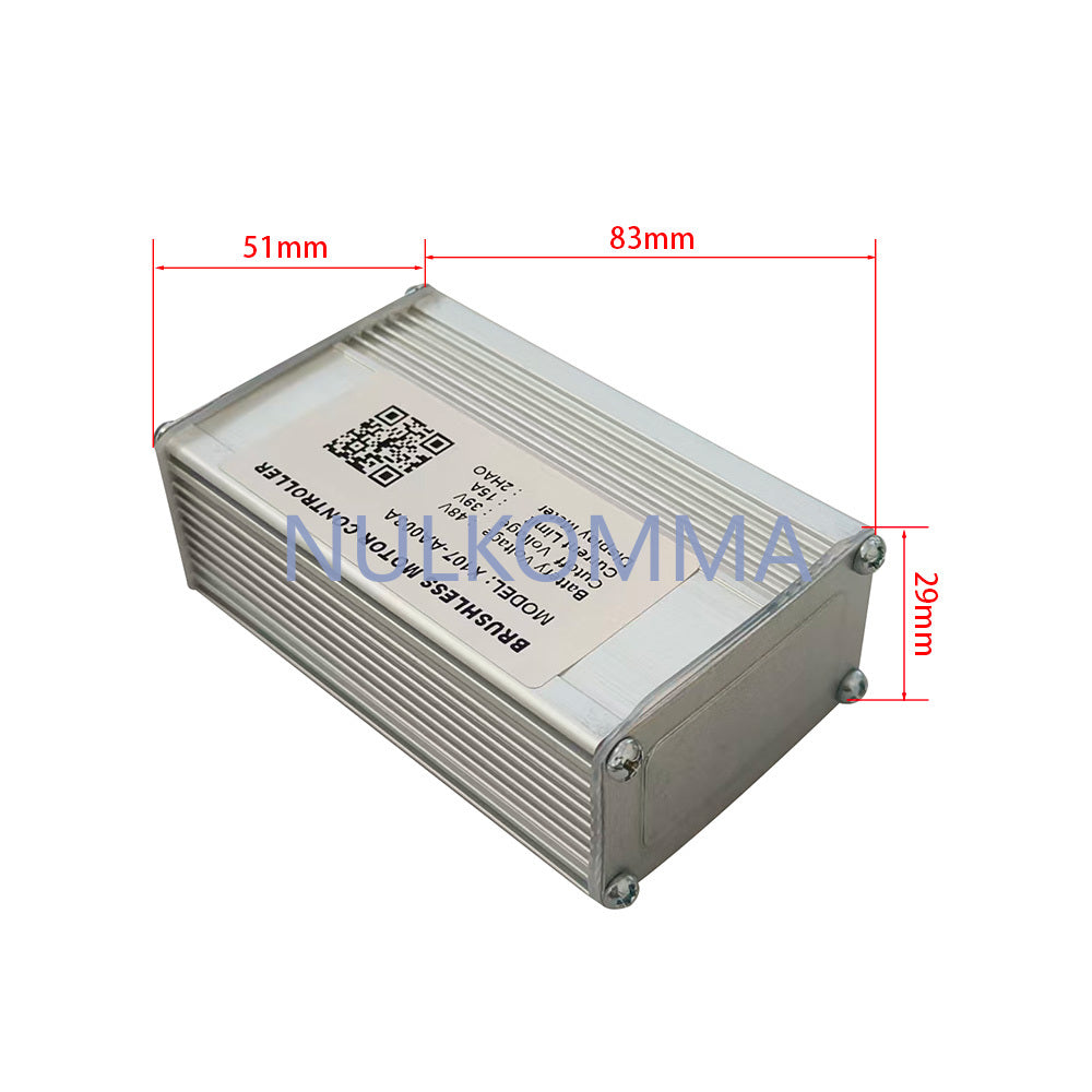 Brushless Motor Controller X107-AA003A 48V 15A Electric Bike Scooter Speed Controller Compatible with 2HAO Protocol Display