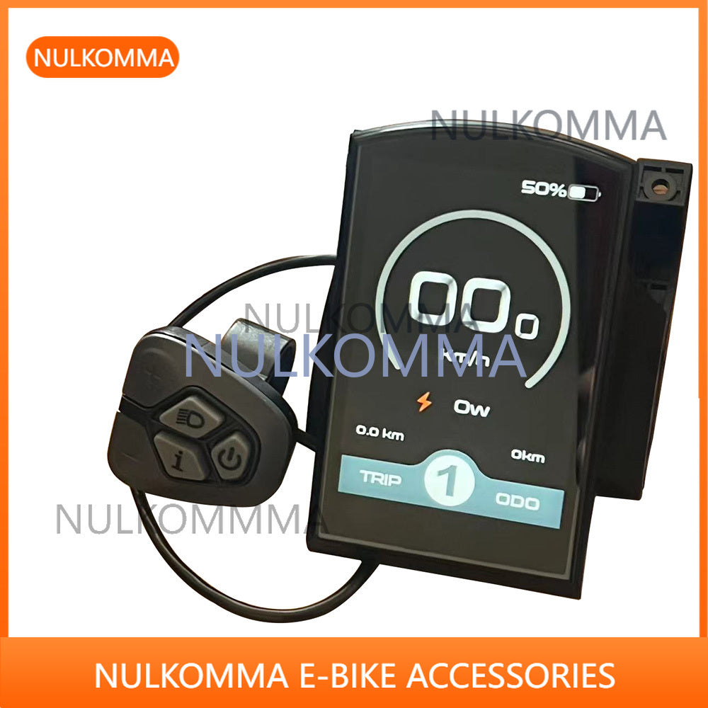 NULKOMMA Electric Bicycle Instrument Controller, EBIKE LCD Display, Triangle Head Display, Bafang DPC18, 48V