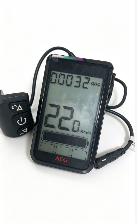 NEOMOUV DP26 E-bike LCD Display Meter AEG, Electric Bicycle Dashboard with Control Button, 5Pin Waterproof Connector
