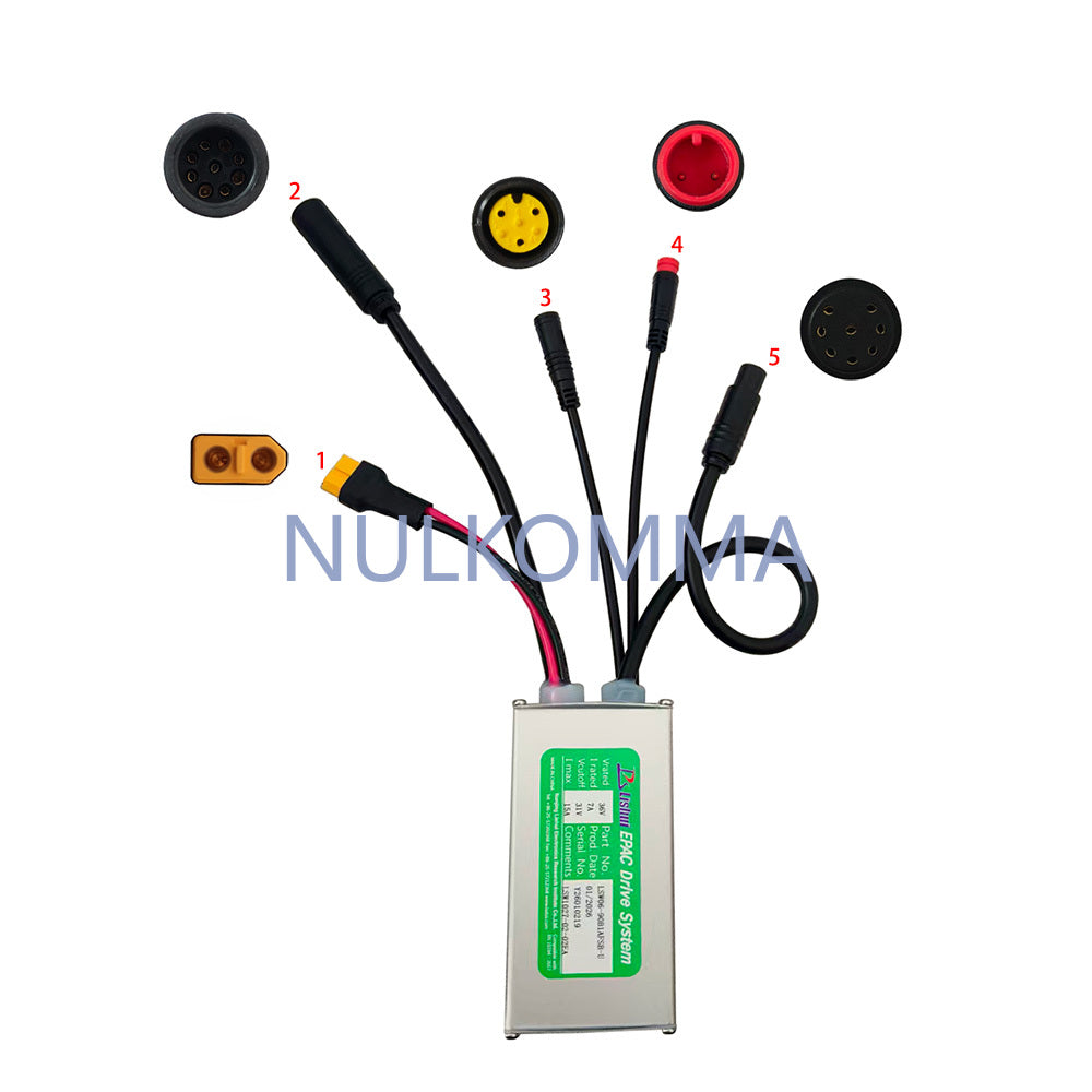 NULKOMMA Brushless Motor Controller LSW1027-02-02EA 36V 15A E-Bike Scooter Universal E-Bike Conversion Kit Bicycle Speed Controller
