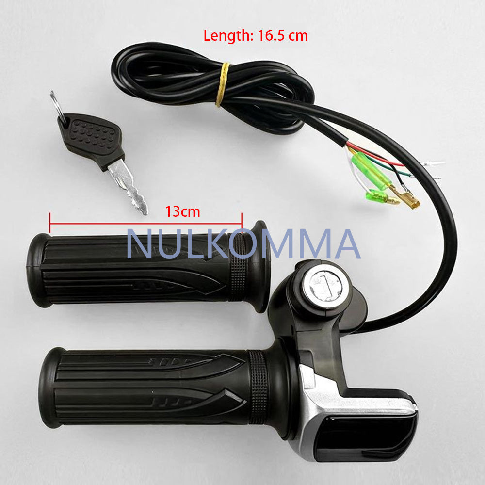 NULKOMMA 36V 48V Twist Grip Throttle Accelerator and LCD Battery Indicator Electric Bicycles MTB Tuning Accessories