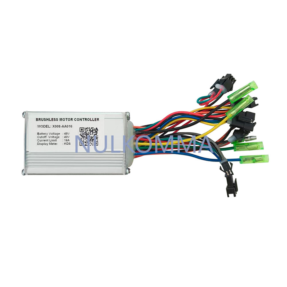 NULKOMMA Ebike Brushless Motor Controller 48V 16A Speed Controller X008-AA016 KDS for Electric Bicycle Scooter Motorcycle