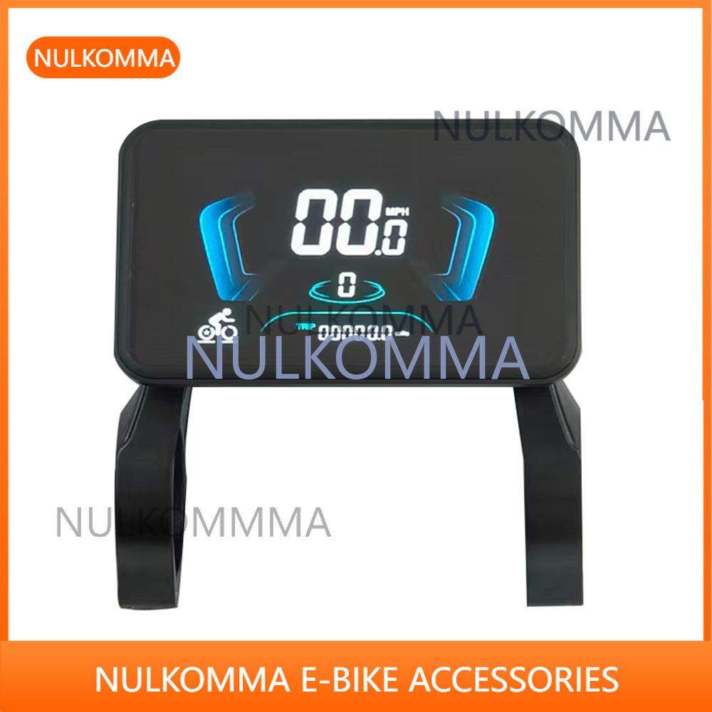 Electric Bicycle Display Panel YL81F Yolin 48V UART Protocol 5-Pin Bike Computer Odometer Speedometer (For Electric Bicycles)