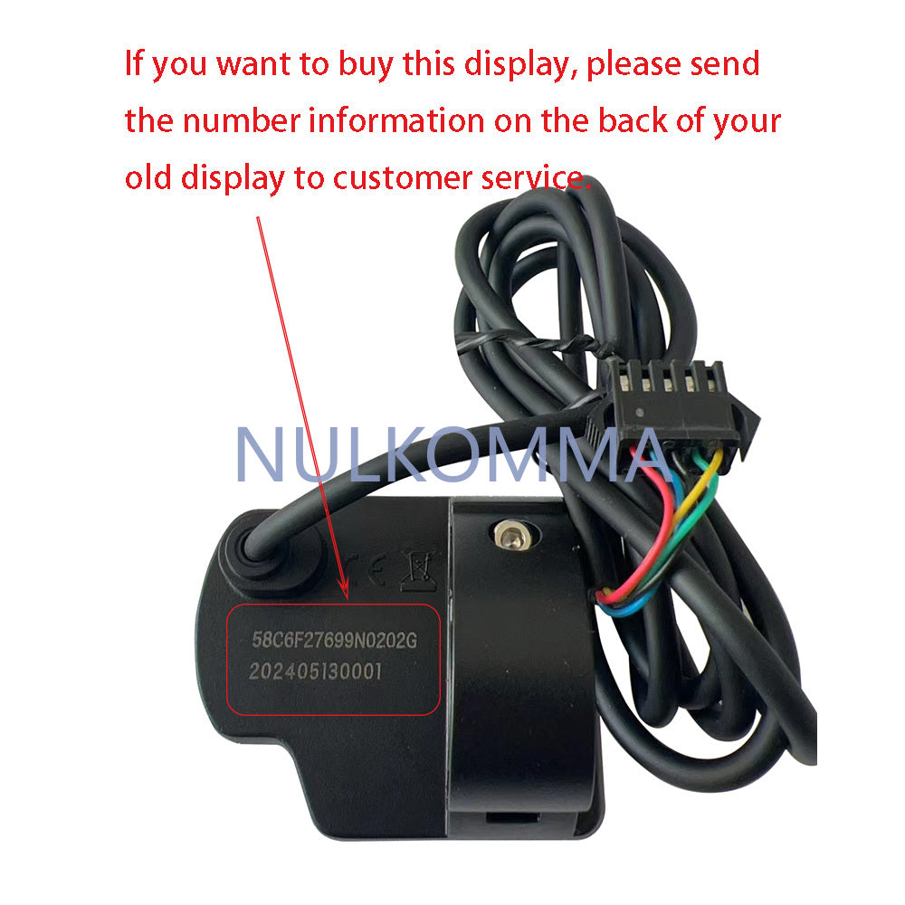 EBike Display Screen Meter VINKA KD58C 36V/48V 6pin Waterproof Connector MTB Accessories Bicycle Speed Control Panel