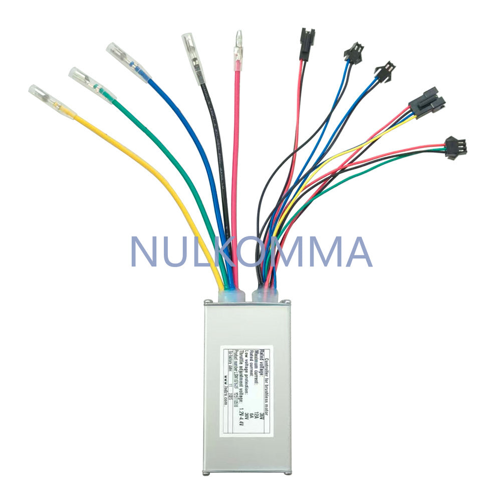NULKOMMA Ebike Brushless Motor Controller LSW1076-2F 36V 12A Suitable for Electric Bicycles Scooters Fat-Tire Bikes Speed Controller