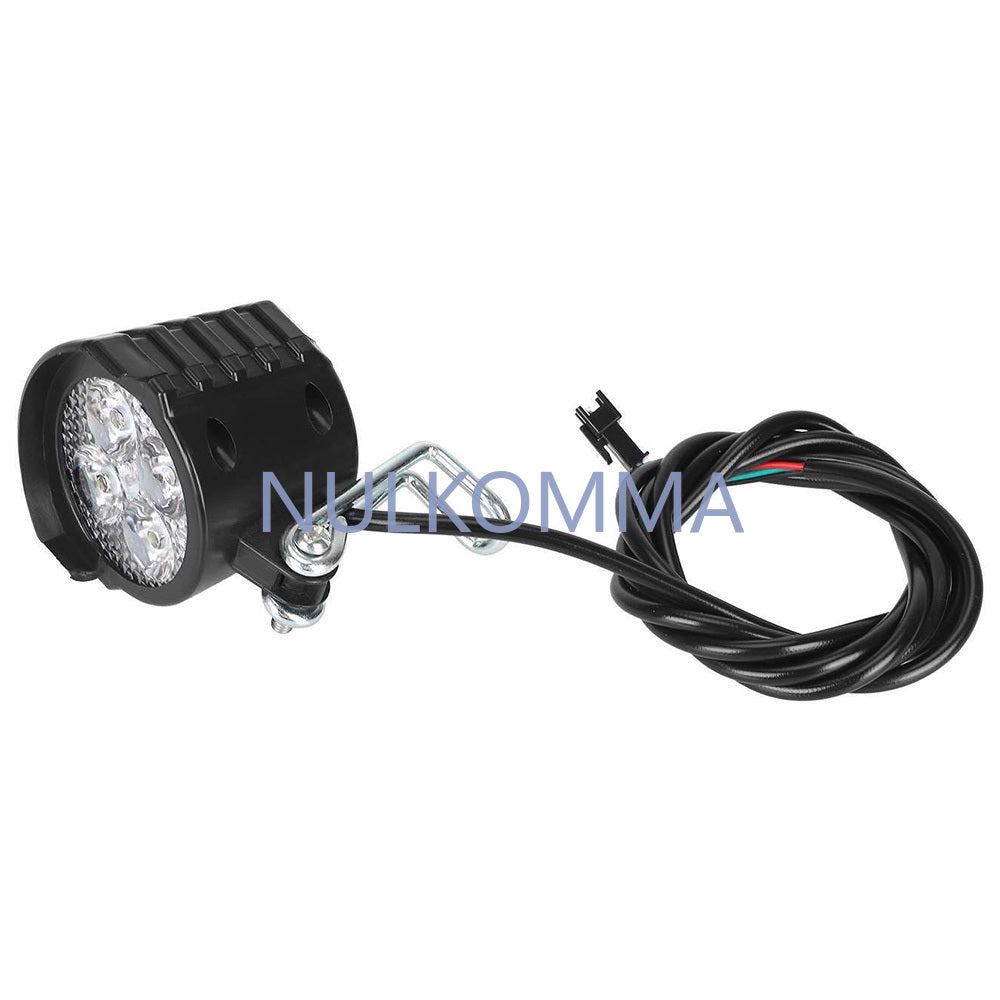 NULKOMMA E-bike LED Light Headlight lamp with Horn Front light 3Pin for Electric Bicycle Accessories 12V 24V 36V 48V 60V 72V