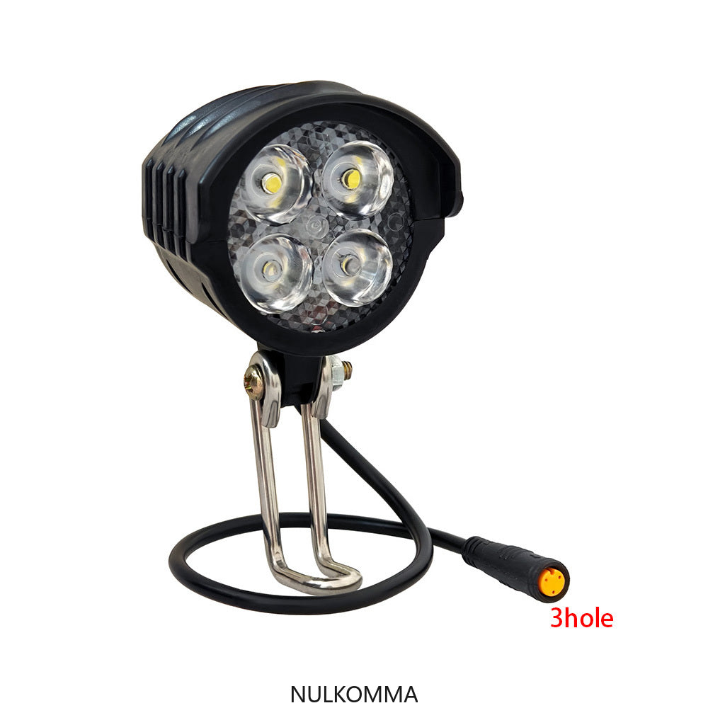 NULKOMMA Ebike LED Light Electric Bike Headlight Kit Front Rear Lamp with Horn 36V 48V Mountain Bike Accessories Bicycle Lights