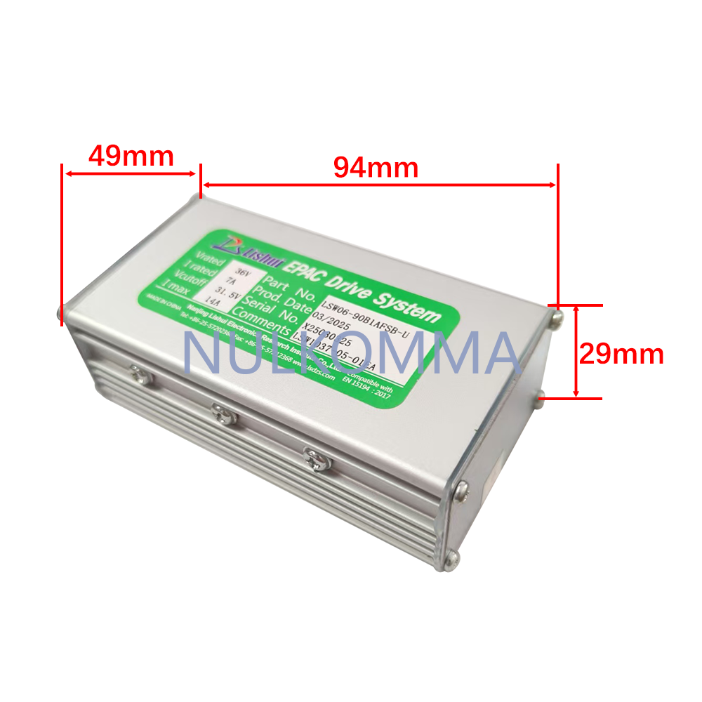 NULKOMMA Electric Bike Brushless Motor Controller LSW06-90B1AFSB-U 36V 14A Electric Scooter Accessories Bike Conversion Kits for 5S Meter