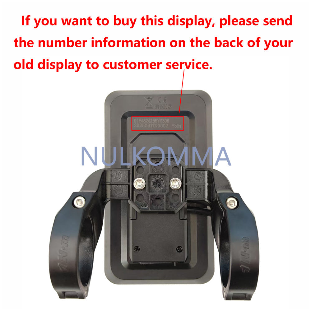 NULKOMMA EBike LCD Display Vertical Screen YL91F 5-hole Female Connector Waterproof Bicycle Computer Bike Conversion Kits