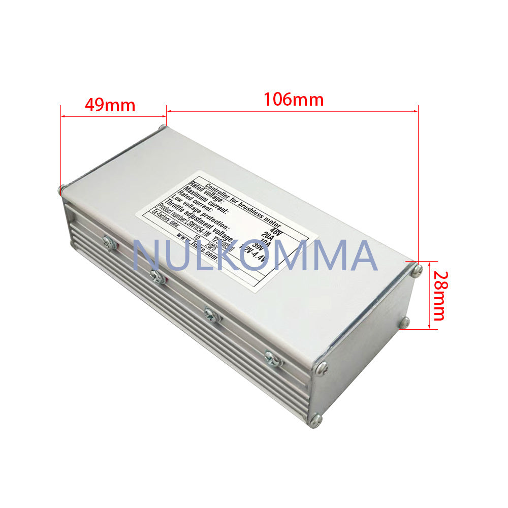 NULKOMMA Ebike Brushless Motor Controller LSW1854-1M 36V 15A Suitable for Electric Bicycles Scooters Fat-Tire Bikes Speed Controller