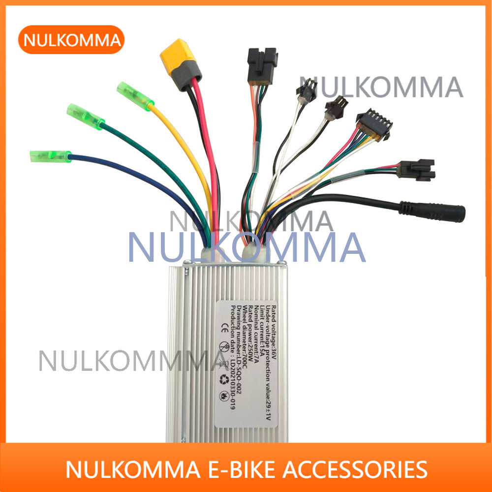 NULKOMMA EBIKE Brushless Motor Controller Electric Bicycle 29V 15A LD-SQO-002 Suitable for Electric Scooters Mountain Bikes Motorcycles