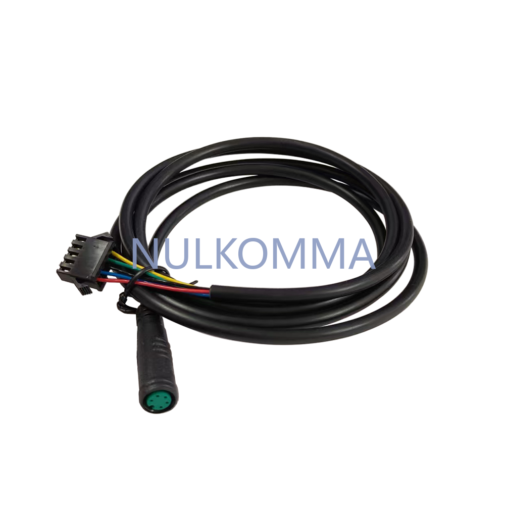 NULKOMMA EBike Display Adapter Cable 5hole Waterproof Connector Display Extension Cable for YL80C YL81F YL91F KD718 KD986 Display