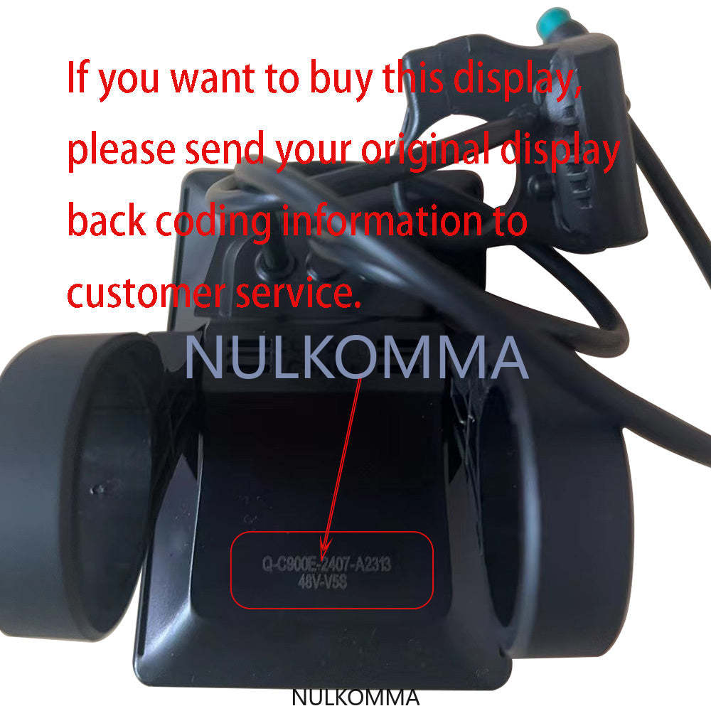NULKOMMA C900E LCD Display for EBIKE Speed Controller Meter 48V Electric Bike Accessories Bicycle Screen MTB Instrumentation
