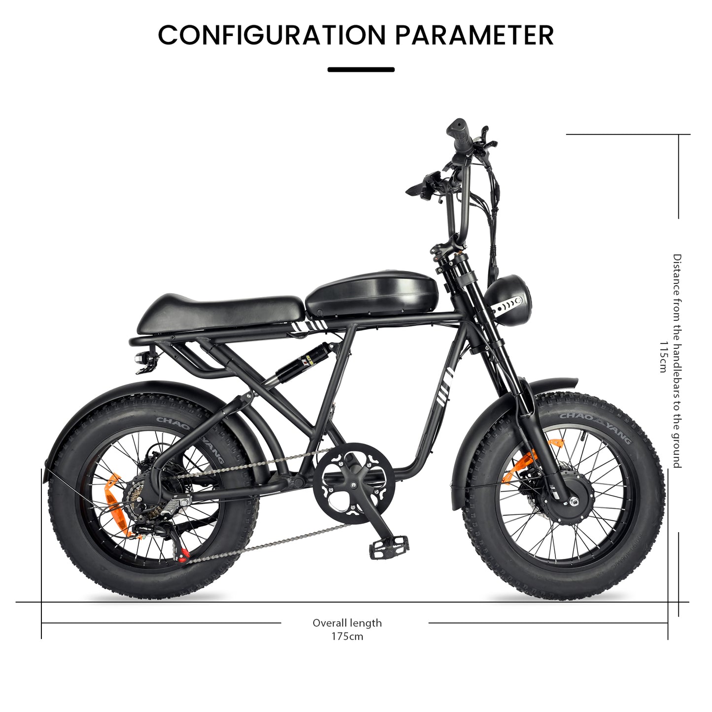 NULKOMMA 20'' Electric Bike for Adults 40-50KM Removable Battery 48V Commuting Mountain Bike with LCD Display Meter Electric Bicycle 2000W with Waterproof Headlight