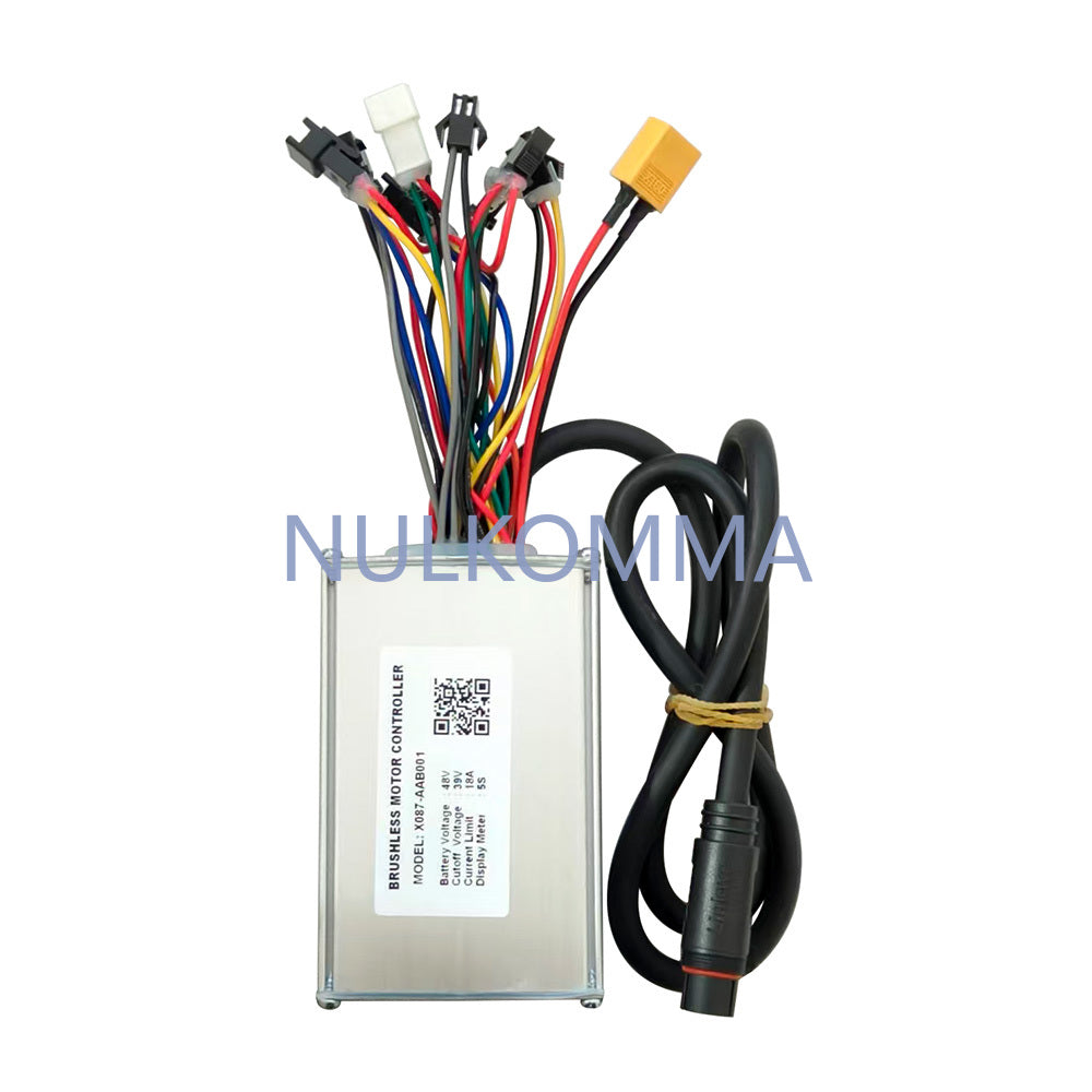 NULKOMMA Ebike Brushless Motor Controller 48V 18A Speed Controller X087-AAB001 5S for Electric Bicycle Scooter Motorcycle