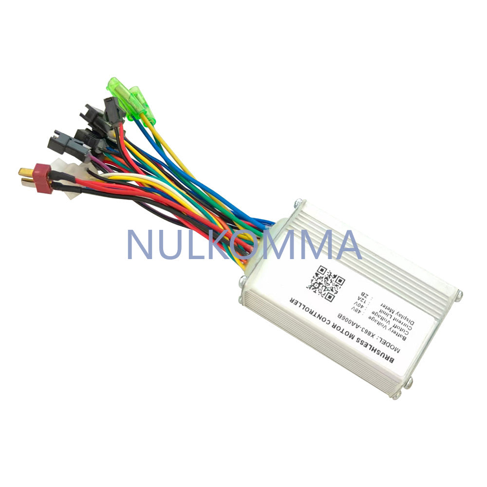 NULKOMMA eBike Controller 48V X863-AA006B 12A Electric Bicycle Brushless Motor Speed Controller for ZB Protocol Display Bike Accessories
