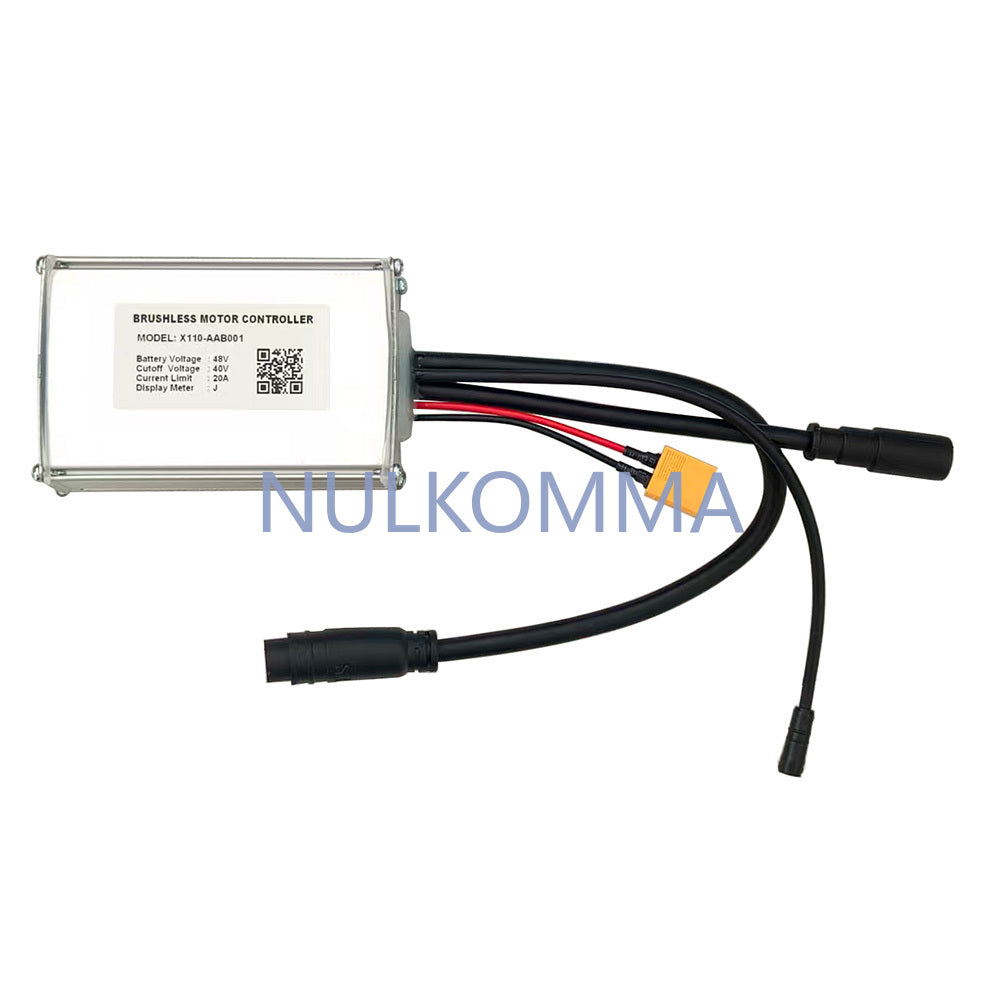NULKOMMA Ebike Brushless Motor Controller 48V 20A Speed Controller X110-AAB001 J Agreement for Electric Bicycle Scooter Motorcycle