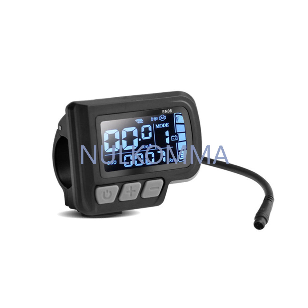 NULKOMMA Ebike LCD Display Screen Meter EN06 24V-48V Speed Controller for 2HAO Protocol Controllers MTB Accessories