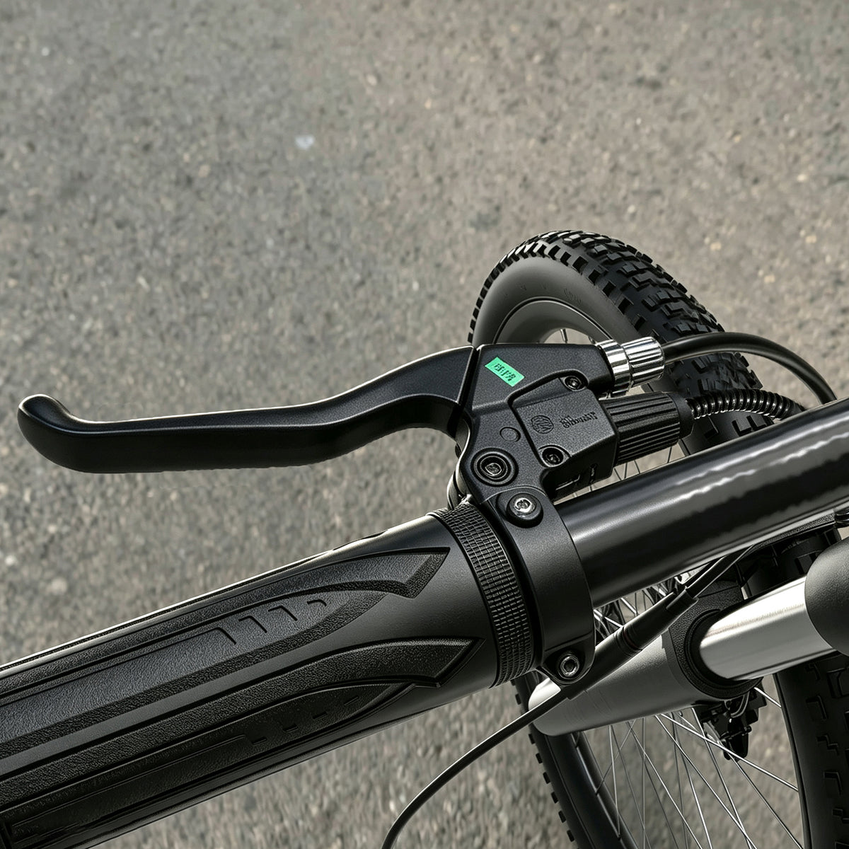 Nulkomma Ebike Brake Levers with Cutoff Switch, 2-Pin Male Waterproof Connector Aluminum Alloy Electric Bicycle Brake Handle Set for E-Bike Scooter Replacement