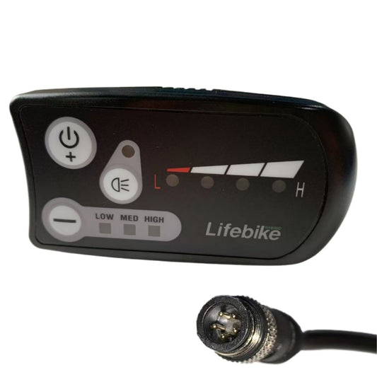 Nulkomma Lifebike Hybird 36V Intelligent LED Display Meter Electric Bike Digital Computer Pannel 5pin Ebike Speedometer