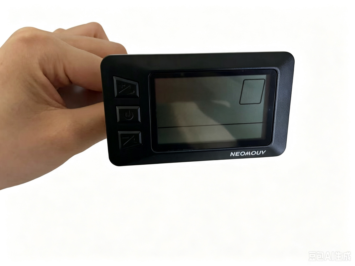 NEOMOUV Ebike LCD Display, Electric Bicycle Dashboard Control Panel with 3 Buttons, 5 Pin Connector Replacement Display for NEOMOUV E-Bike