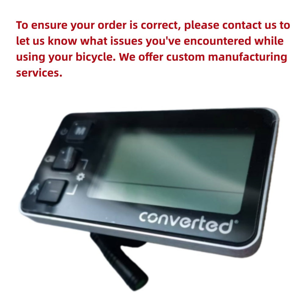 Nulkomma Converted Ebike LCD Display Meter King-Meter 36V Ebike Speed Control Meter