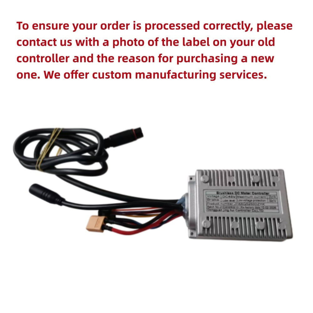 Nulkomma JH4AQ5250DZYK Ebike Controller DC48V 25A Ebike Brushless Motor Controller