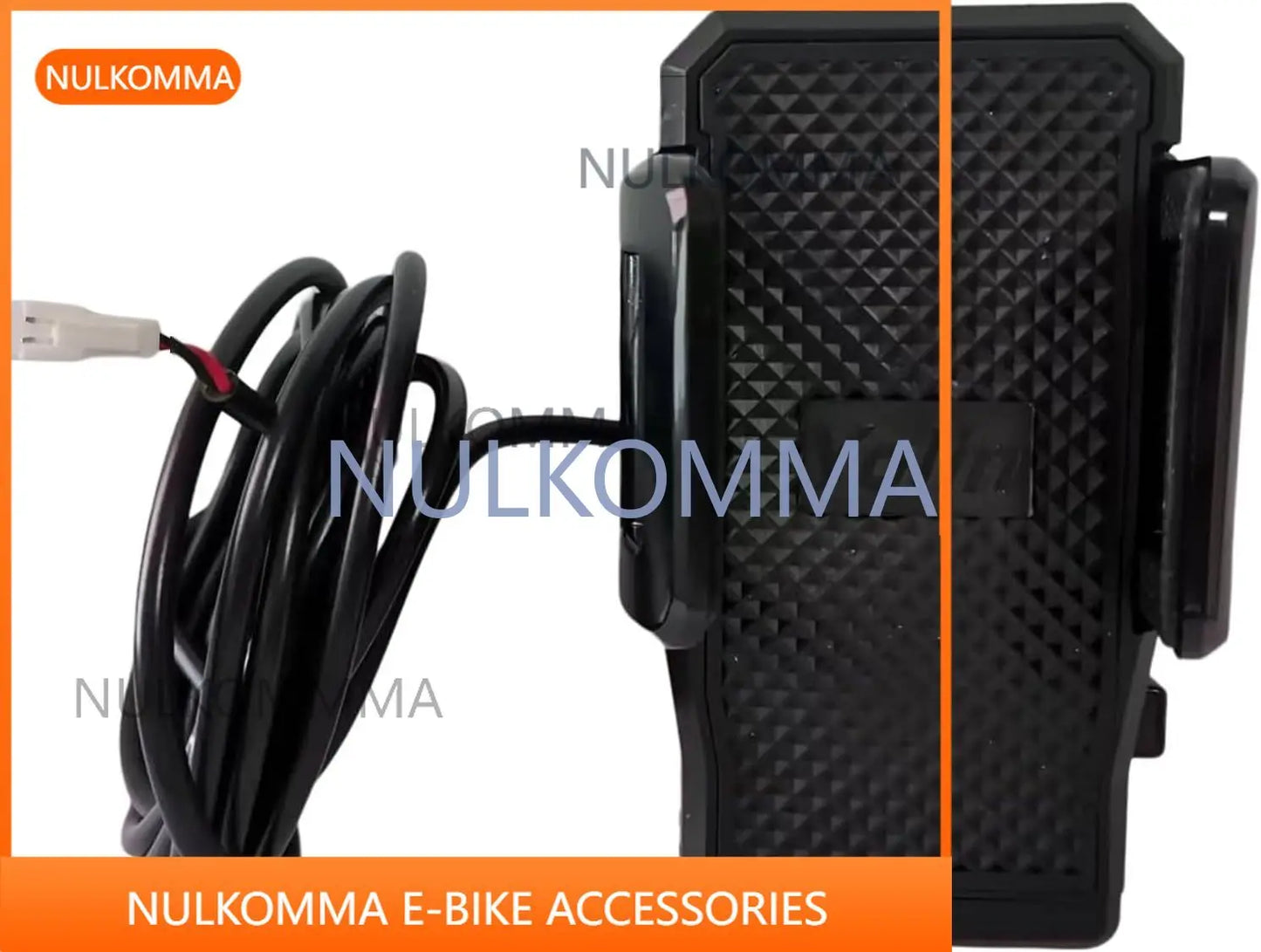 Electric Bike Phone Holder Compatible 4.1-9.3" Electric Scooter Cell Handlebar Phone Holder with USB Charging Port Motorcycle